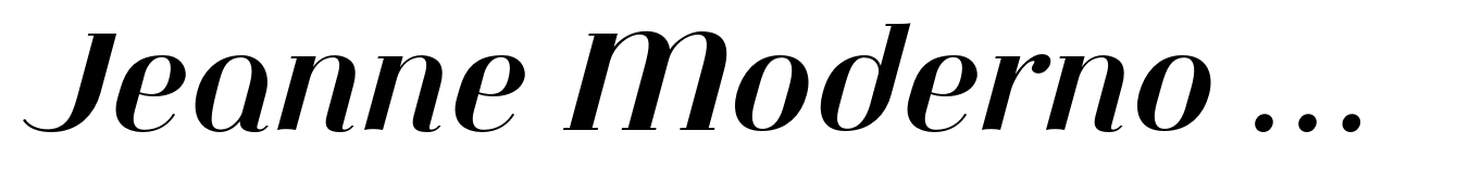 Jeanne Moderno Bold Italic